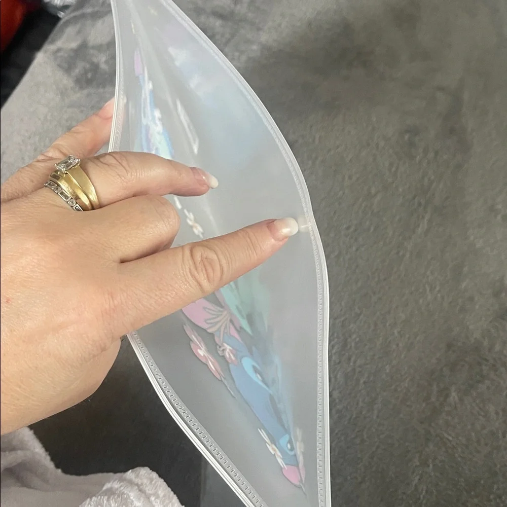 K-pop demon hunters Themed large Transparent Pouches folders new 4 plastic vinyl